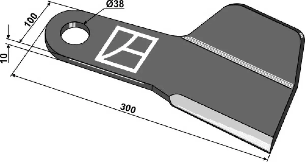 Messer 300mm, links